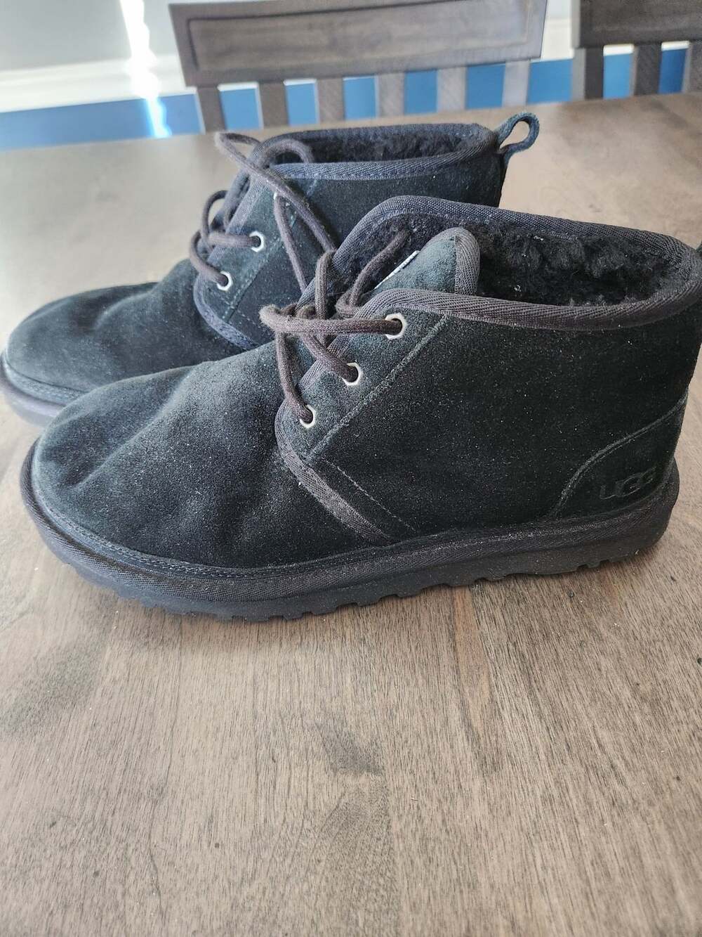 UGG Men's Neumel Black Suede Chukka Boots